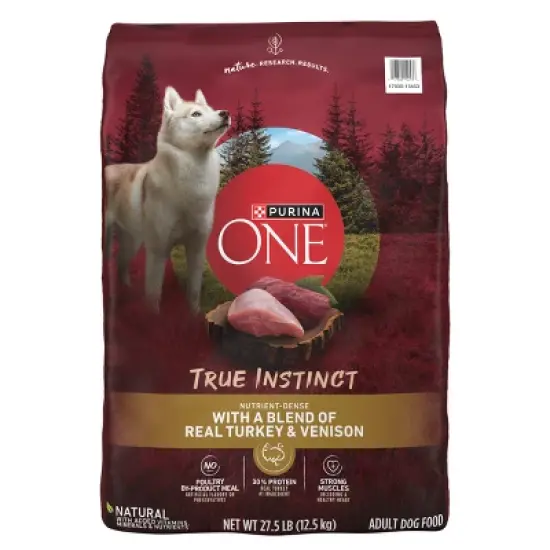 Purina ONE SmartBlend True Instinct Natural Real Turkey & Venison Flavor Dry Dog Food image {10}