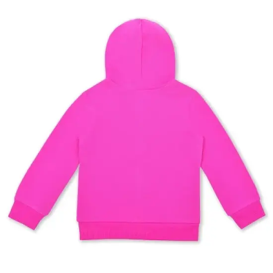 Trolls Girl's 3-Pack Barb and Poppy BFF Zip Up Hoodie, Short Sleeve Graphic Tee and Legging Pant Set for toddler image {6}