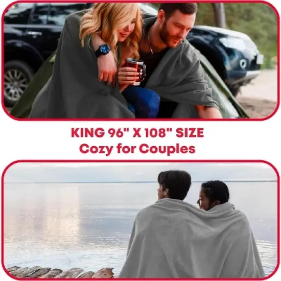 Military Wool Emergency Blanket - King Size 96"x108" image {6}