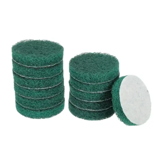 Unique Bargains Home Kitchen Cleaning Tools and Accessories Scouring Pads 3 Inch 12 Pcs image {3}