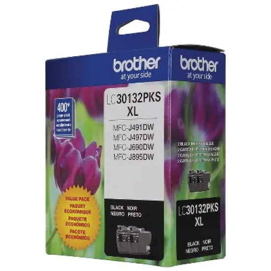 Brother Genuine LC30132PKS 2-Pack High-yield Black Ink Cartridges 24337424 image {6}