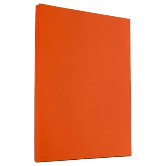 JAM PAPER Colored 24lb Paper - 8.5 x 11 - Orange Recycled - 50 Sheets/Pack image {1}