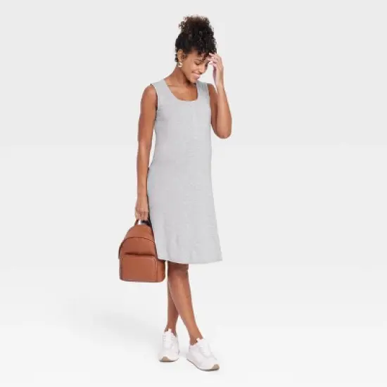 Sleeveless Nursing Henley Maternity Dress - Isabel Maternity by Ingrid & Isabel&trade; image {2}