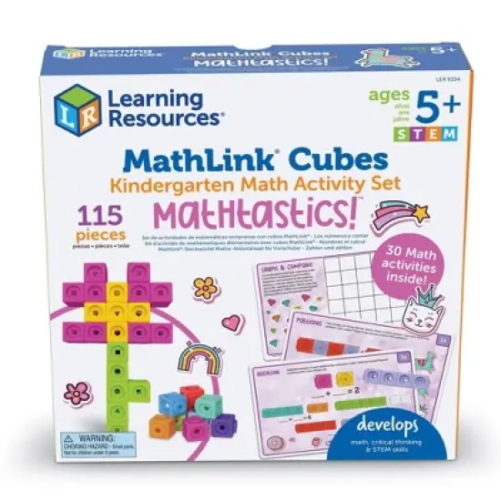 Learning Resources Mathlink Cubes Kindergarten Math Activity Set: Mathatics! image {3}