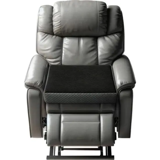 K?lbs Extra Large Recliner Cushion | Chic 2 Tone Velvet Cover | Memory Foam Seat Cushion 5 inch Thick 20" x 20" Extra Large Chair Cushion image {8}