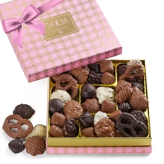 Chocila Chocolate Gift Basket, Gourmet Chocolates, Assorted Food Arrangement Platter, Birthday Present, Holiday, Corporate Parties, Candy Gifting Idea image {6}