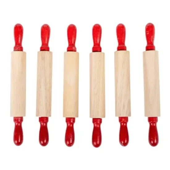 READY 2 LEARN&trade; Mini Wooden Rolling Pins - Set of 6 image {2}