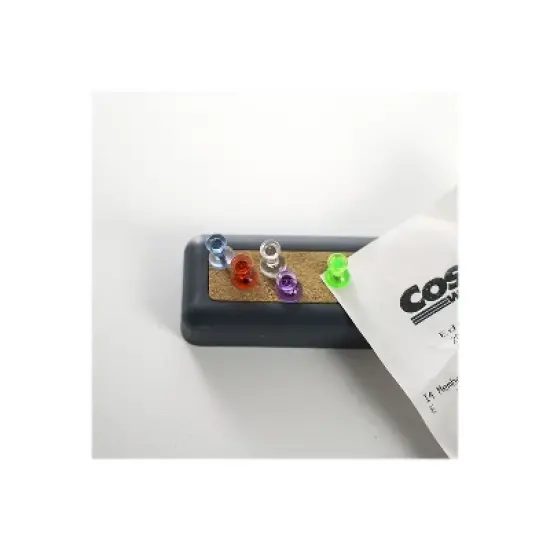 Officemate Pushpins Steel Point 1/4"Dia x 1/2"L 200/PK AST 35710 image {1}