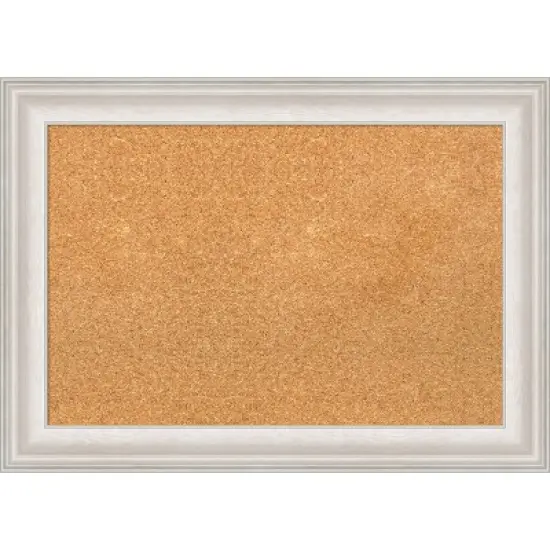 Amanti Art Trio White Wash Framed Corkboard, Natural Cork image {10}