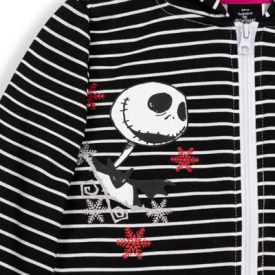 Disney Nightmare Before Christmas Sally Jack Skellington Girls French Terry Hoodie  Little Kid to Big Kid image {3}