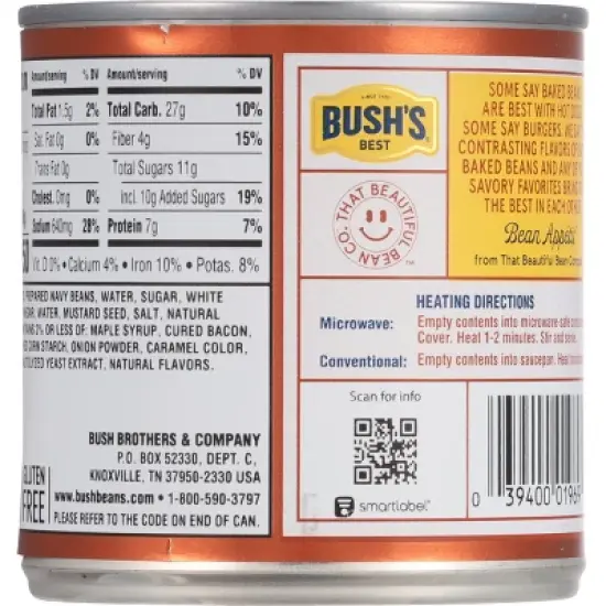 Bush's Maple Cured Bacon Baked Beans - 16oz image {6}