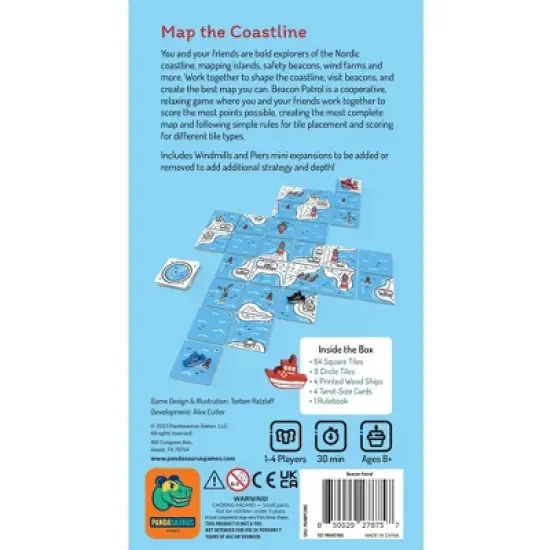 Asmodee Beacon Patrol Board Game: Creative Thinking, Problem Solving, 1-4 Players, 30-Minute Play, Cards & Tiles Included image {2}