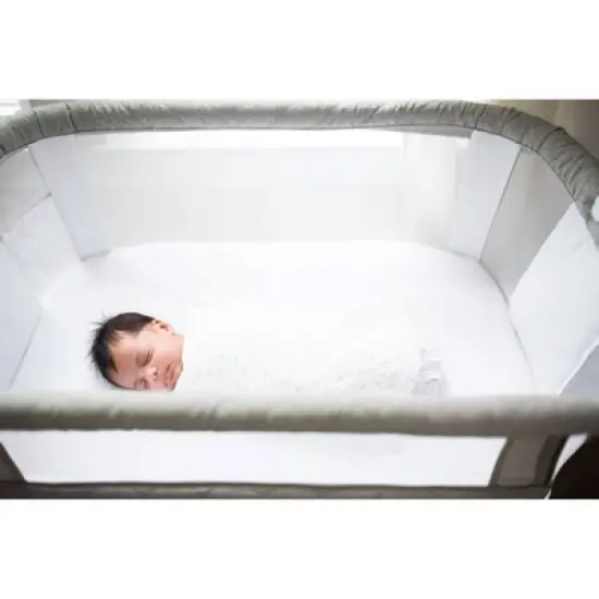 Baby Delight Beside Me Dreamer Deluxe Bassinet and Bedside Sleeper - Quilted Pebble Gray image {11}