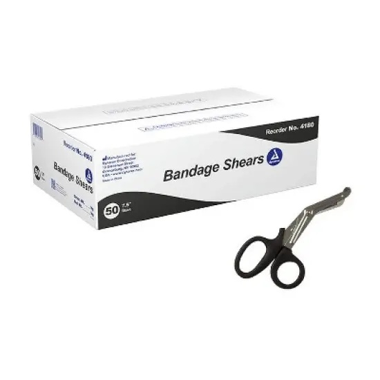 Dynarex 4180 Bandage Shears 7&frac12; in. Black Scissors (Each) image {3}