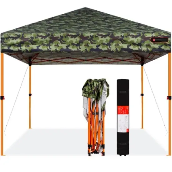 Best Choice Products 10x10ft Easy Setup Pop Up Canopy Instant Portable Tent w/ 1-Button Push, Carry Case image {12}