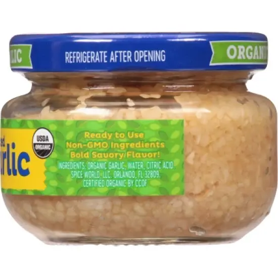 Spice World Organic Minced Garlic - 4.5oz image {3}