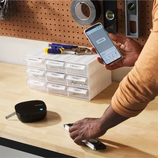 DYMO Letratag 200 Bluetooth Label Maker with White Paper Label Tape image {5}