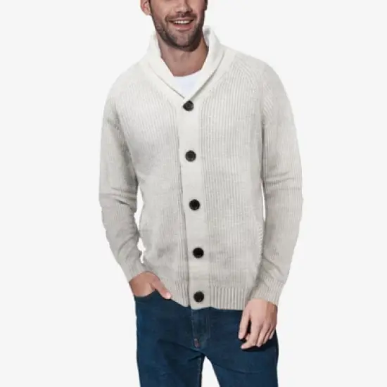 X RAY Men's Shawl Collar Cardigan image {7}
