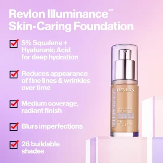 Revlon Illuminance Skin-Caring Foundation - 1 fl oz image {2}