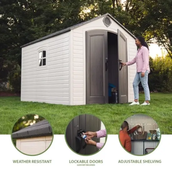 Lifetime 8 ft. x 10 ft. Outdoor Storage Shed (60371) image {3}