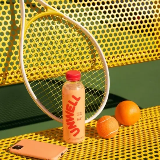 Unwell Orange Hibiscus Hydration Electrolyte Drink for Rapid Hydration + Focus - 16.9 fl oz Bottle image {2}