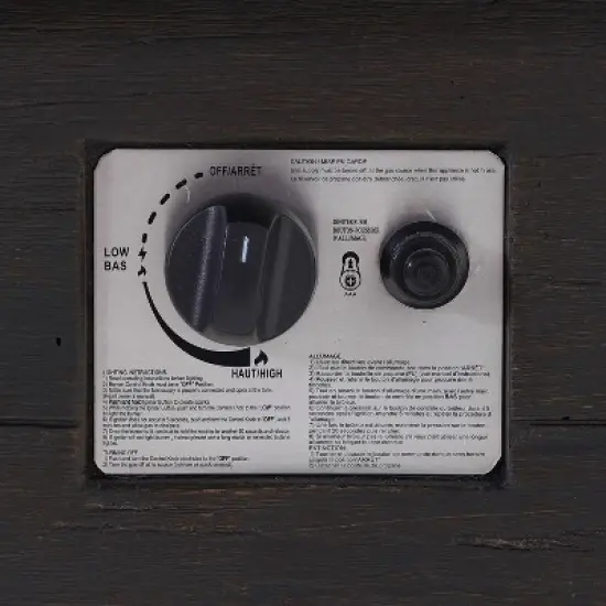 Custer Outdoor Rectangular Fire Pit - Brown - Christopher Knight Home image {6}