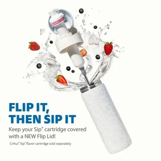 Cirkul Luxe Leopard StrawSip&trade; Flip Bottle - 26oz image {3}