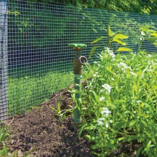 YardGard 4 x 5 Foot Heavy Duty Galvanized Steel 1/4 Inch Square Mesh Design Poultry Netting/Wire Garden Fencing Hardware Cloth, Silver image {4}