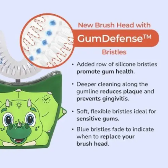 Autobrush Kids' Double-Sided Nylon Toothbrush Head - 6-8 years image {4}