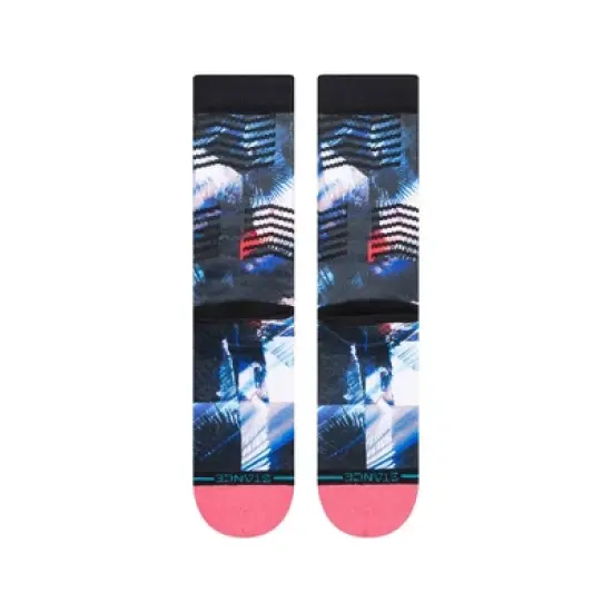 STANCE x WADE Men's Palm Chevron Crew Casual Socks - L image {2}