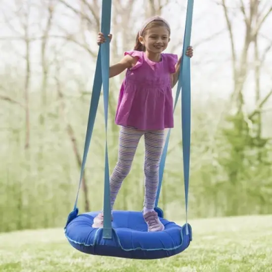 HearthSong 27-Inch Inflatable Flying Saucer Sensory Swing for Indoor or Outdoor Use image {3}