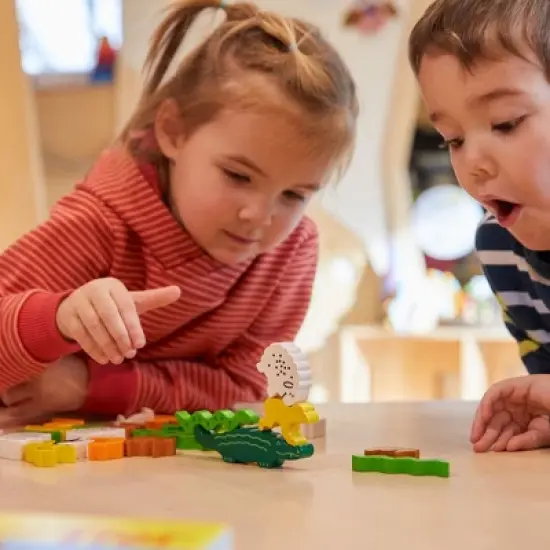 HABA Animal Upon Animal - Classic Wooden Stacking Game: Ultimate Family Board Games for Kids and Adults, Party Games and Fun Dexterity Kids Games 4-8 image {6}