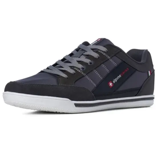 Alpine Swiss Mens Stefan Suede Trim Retro Fashion Sneakers image {11}