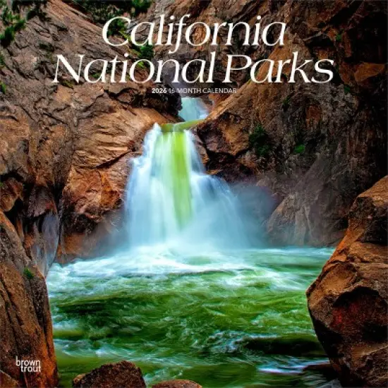 BrownTrout California National Parks 2026 12"x24" Hanging Square Wall Calendar Plastic-Free image {9}