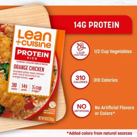 Lean Cuisine Frozen Orange Chicken Microwave Meal - 10oz image {2}
