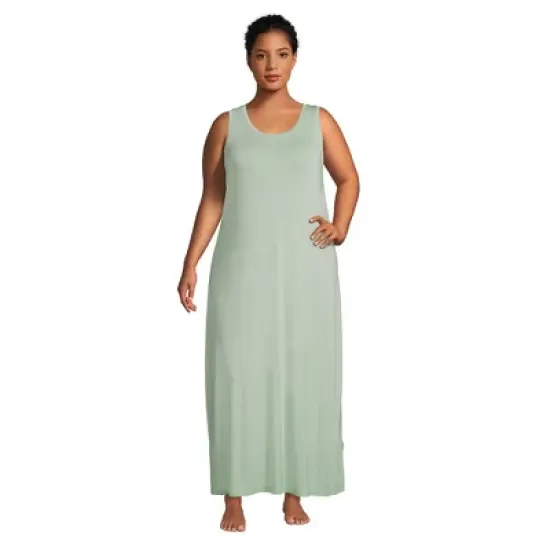 Lands' End Women's Sleeveless Cooling Long Nightgown image {7}