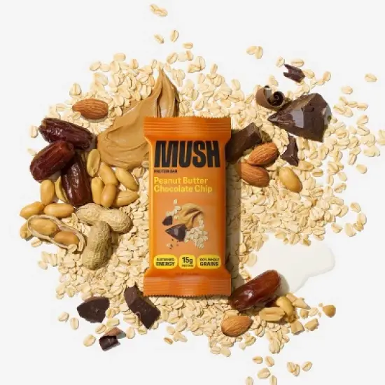 MUSH Peanut Butter Chocolate Chip Refrigerated Protein Bar - 2.3oz image {3}