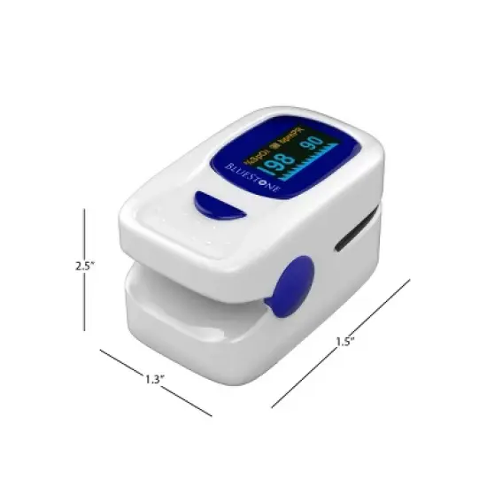Bluestone Portable Finger Pulse Oximeter with Case image {4}