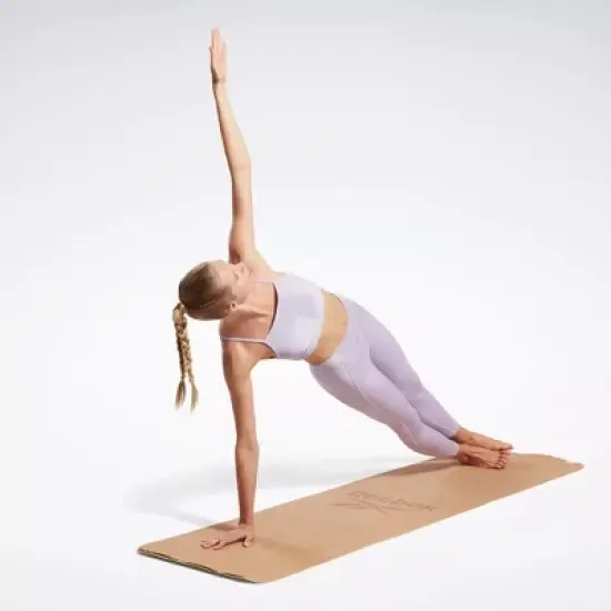 Reebok Yoga Performance Rib Crop Top Womens Athletic T-Shirts image {1}