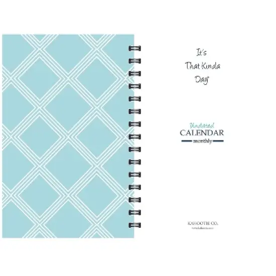 Kahootie Co. Kahootie Co Weekly Planner 6" x 9" Teal and White (ITKWTW) image {1}