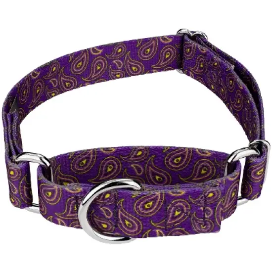 Country Brook Petz Purple Paisley Martingale Dog Collar image {9}