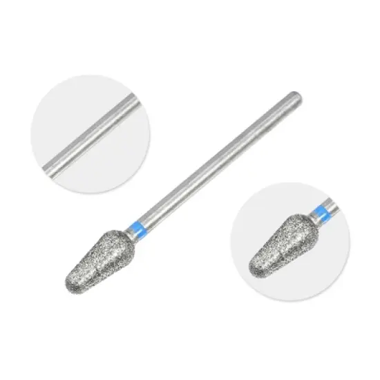 Unique Bargains Emery Nail Drill Bits Set for Acrylic Nails 3/32 Inch Nail Art Tools 44.3mm Length Blue 10Pcs image {2}