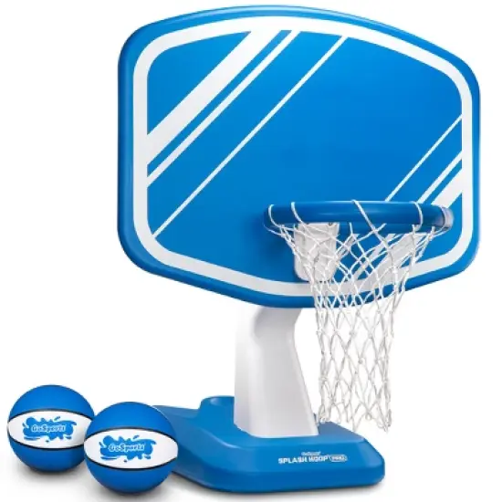 GoSports Splash Hoop PRO Swimming Pool Basketball Game with Poolside Water Basketball Hoop 2 Balls and Pump image {5}