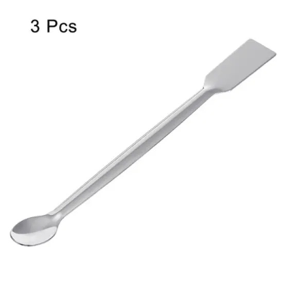 Unique Bargains 201 Stainless Steel Smooth Powders Sampling Micro Lab Spoons image {2}