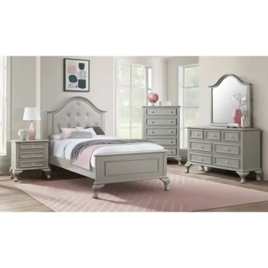 Full 3pc Jenna Panel Bedroom Set Gray - Picket House Furnishings image {1}