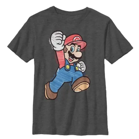 Boy's Nintendo Marker Mario T-Shirt image {3}