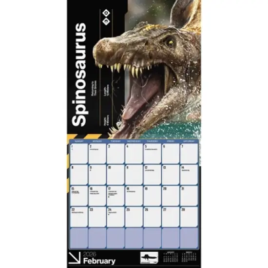 Trends International 2026 Jurassic World 4 12"x12" Wall Calendar image {2}