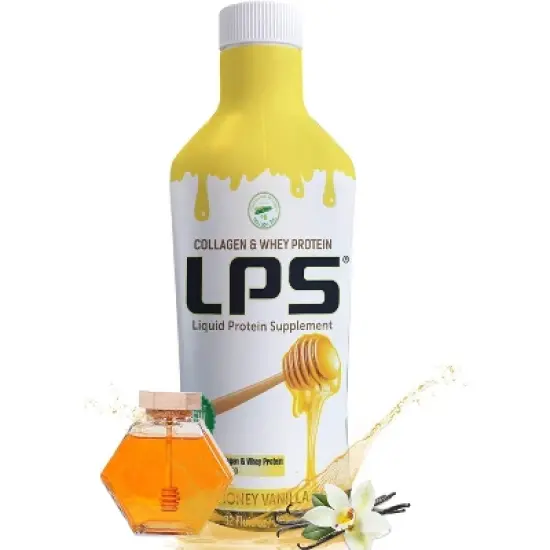 Nutritional Designs Sugar-Free Liquid Collagen & Whey Protein Supplement  HONEY VANILLA 32 oz image {8}