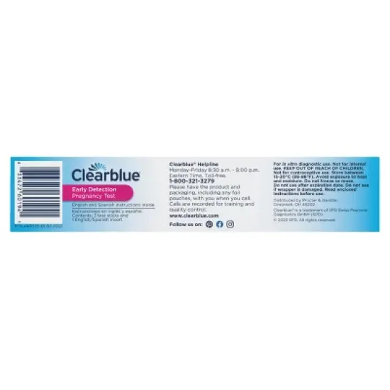 Clearblue Early Detection Pregnancy Test - 3ct image {3}