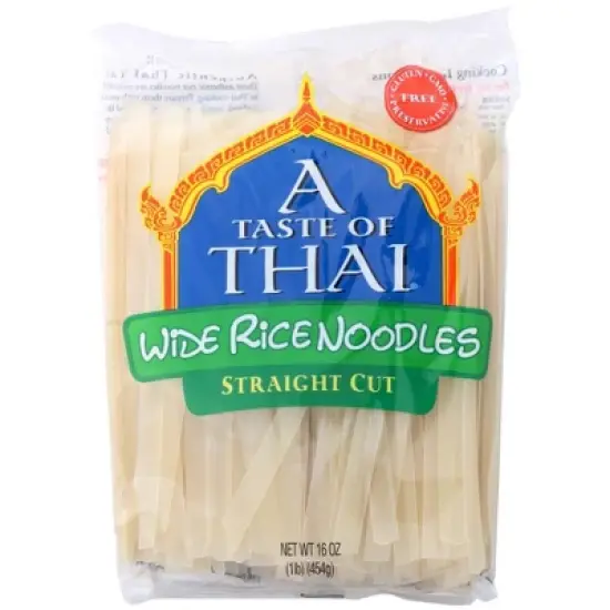 Taste of Thai Rice Noodle Extra Wide - Case of 6 - 16 oz image {1}